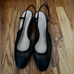 JCrew Sling-Back Kitten Heels